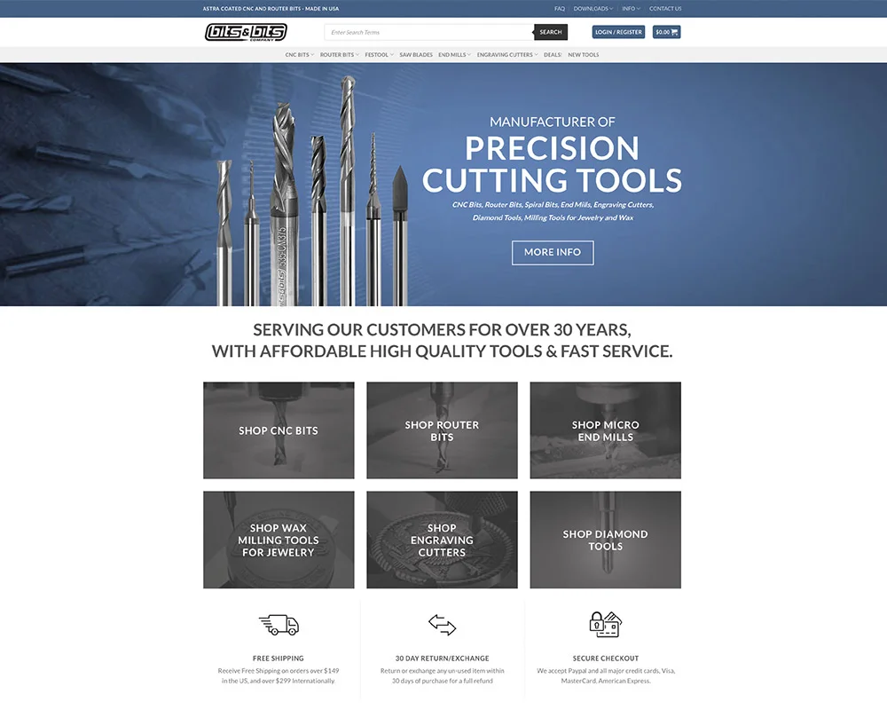 Bits & Bits website design