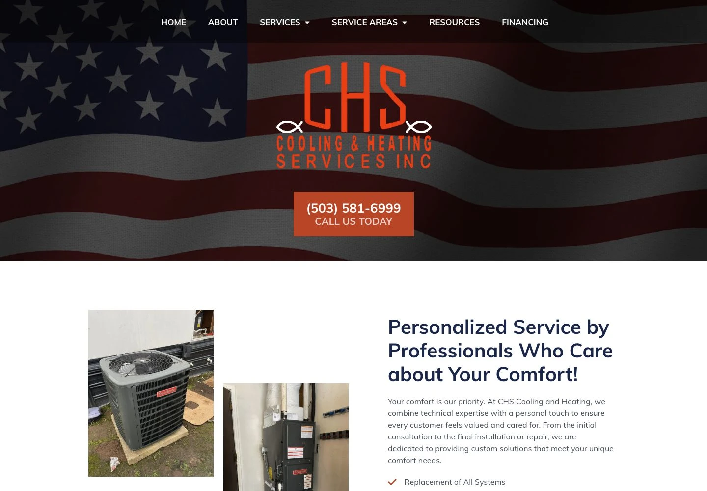 Chs Heating Cooling public homepage